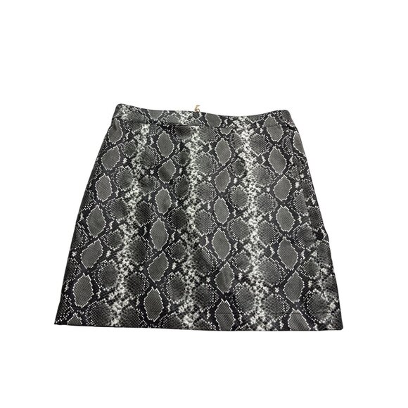 Thread & Supply Snake Print Straight Skirt Knee Length X-Large Black Gray White - Picture 4 of 6